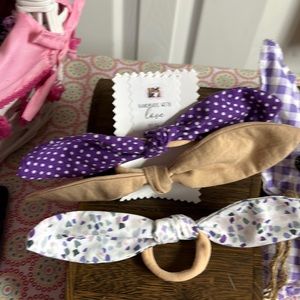 Girls, Bunny bows set of three